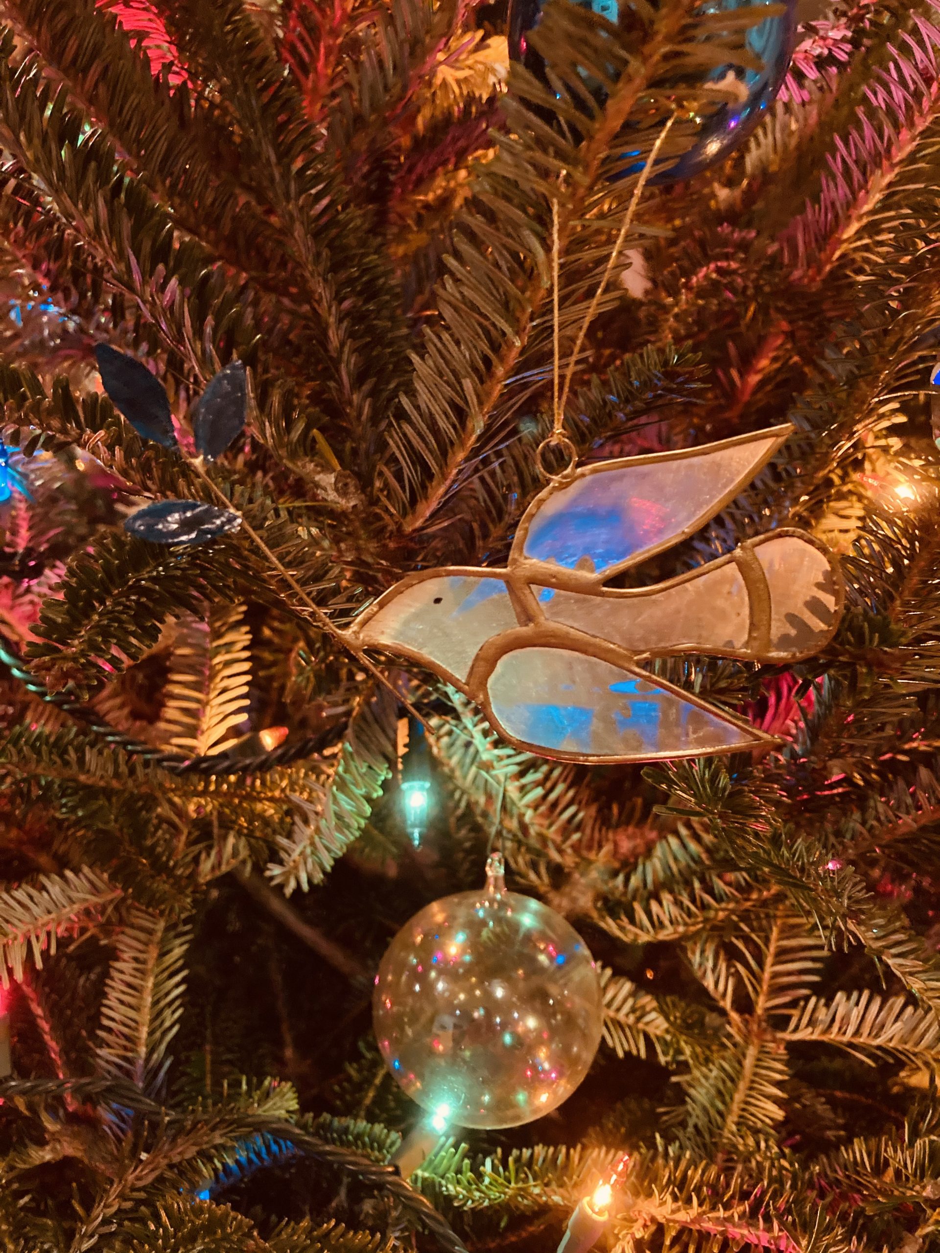Peace Dove on Christmas Tree, by David B. Coe