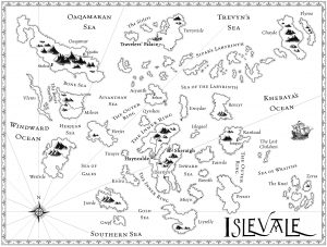 Map of Islevale, for the Islevale Cycle, by D.B. Jackson