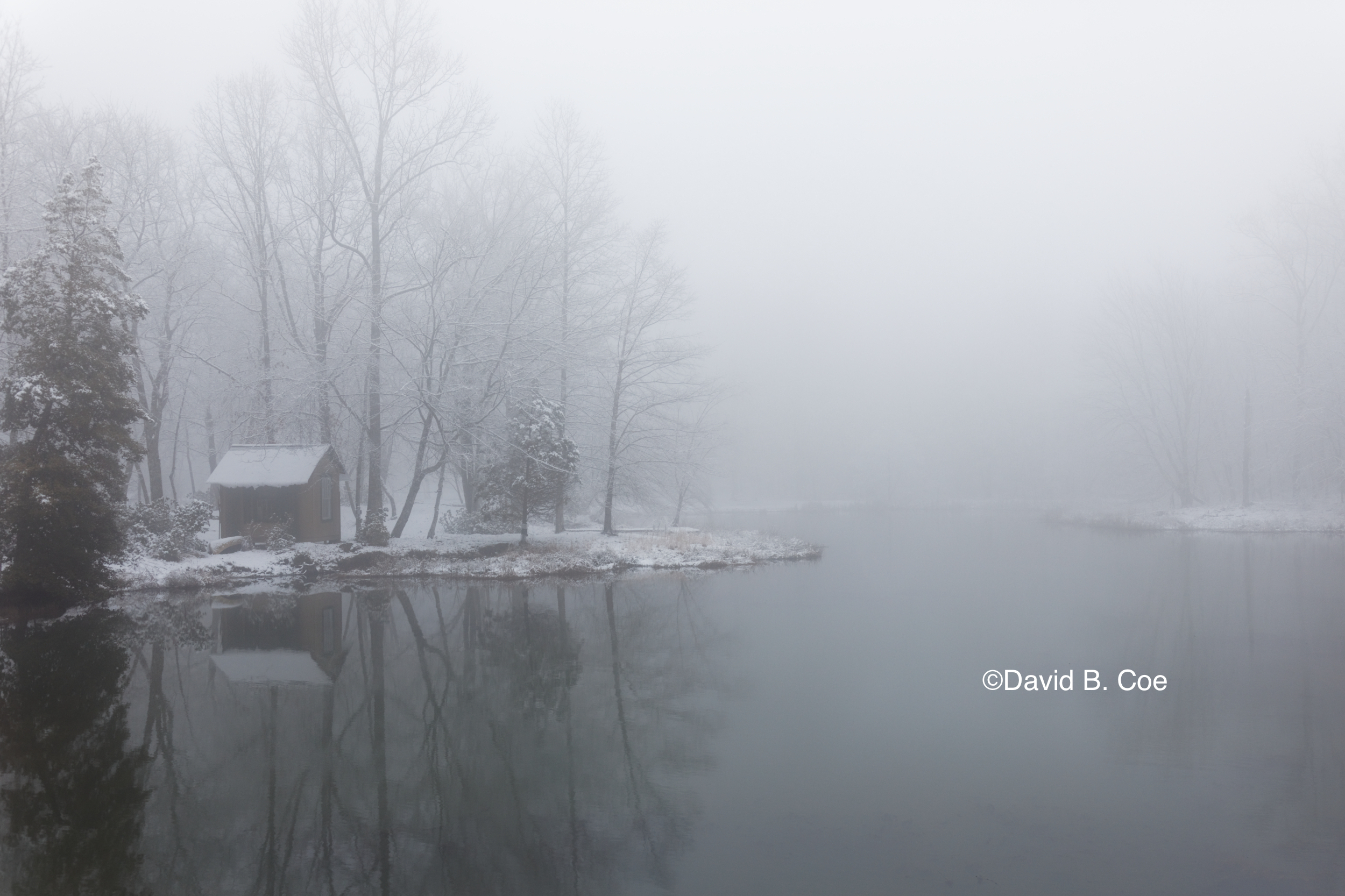 Mist and Snow Reflections, by David B. Coe