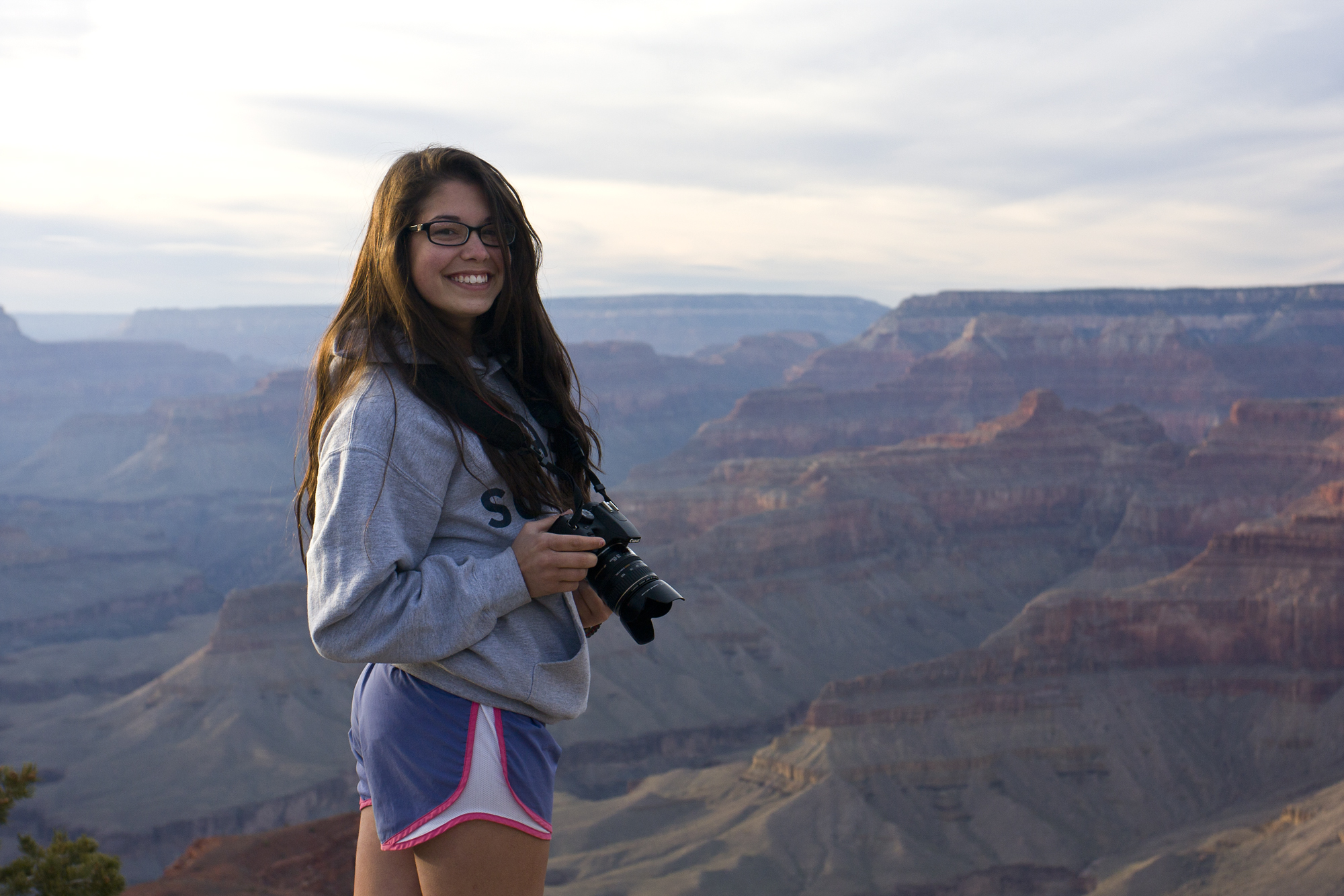 Teen Alex at Grand Canyon.